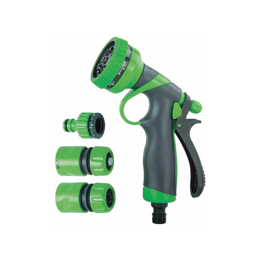 קיט התזה אקדח פלסטיק 8 מצבים ירוק