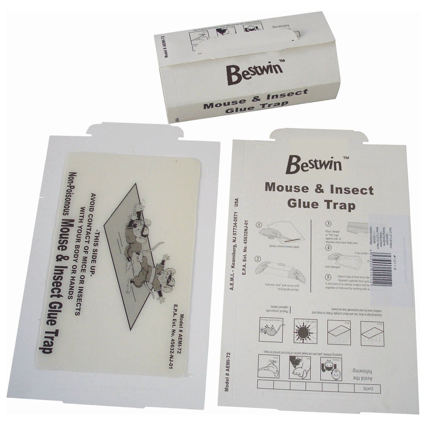 מלכודת דבק לעכברים - 3 יחידות