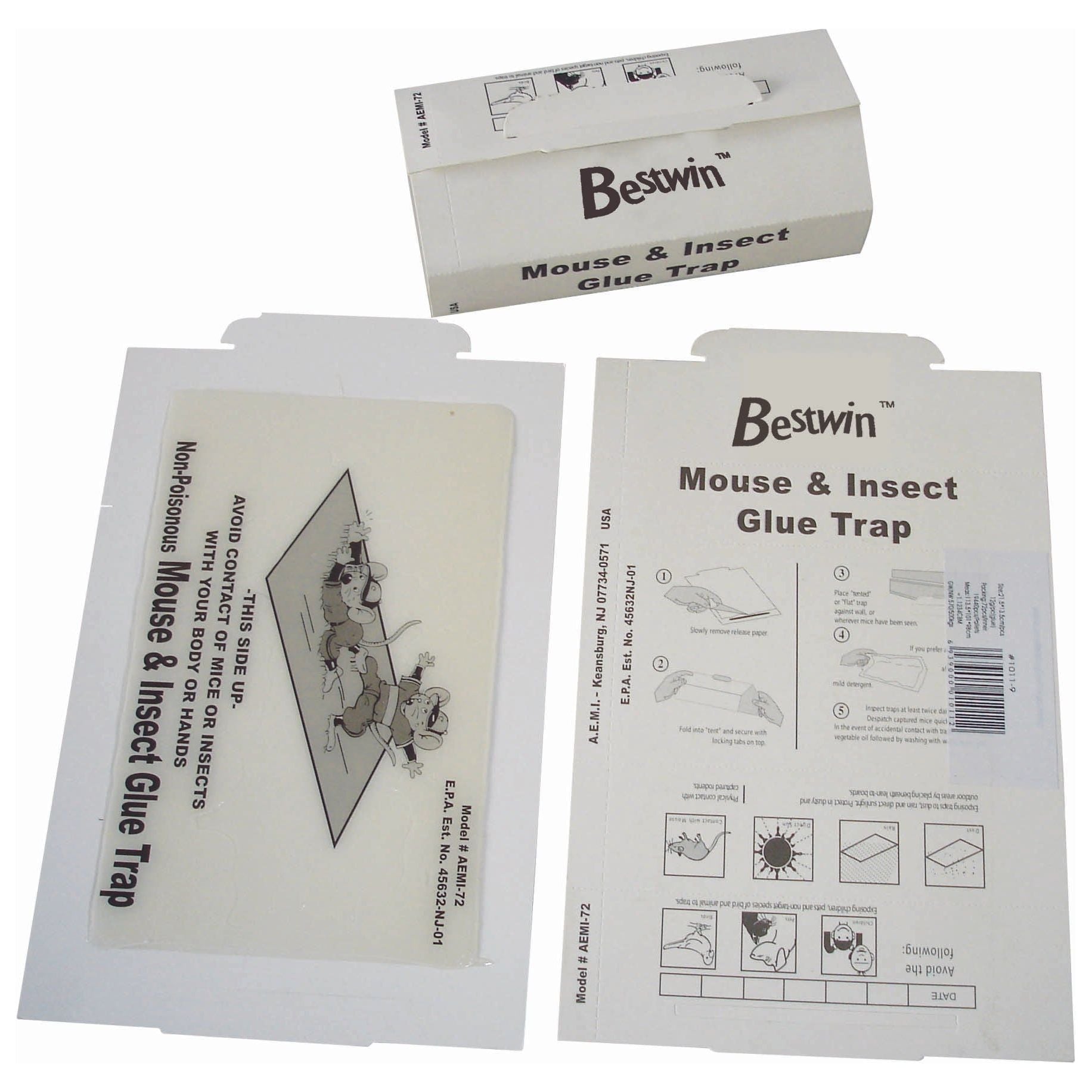 מלכודת דבק לעכברים - 3 יחידות