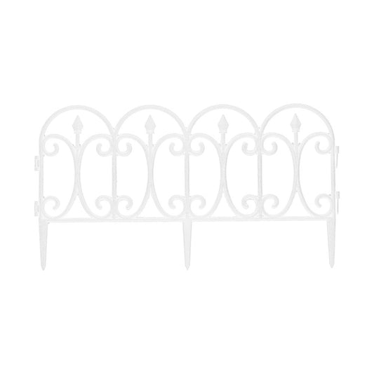 גדר גינה סט 4 יחידות צבע לבן HOME