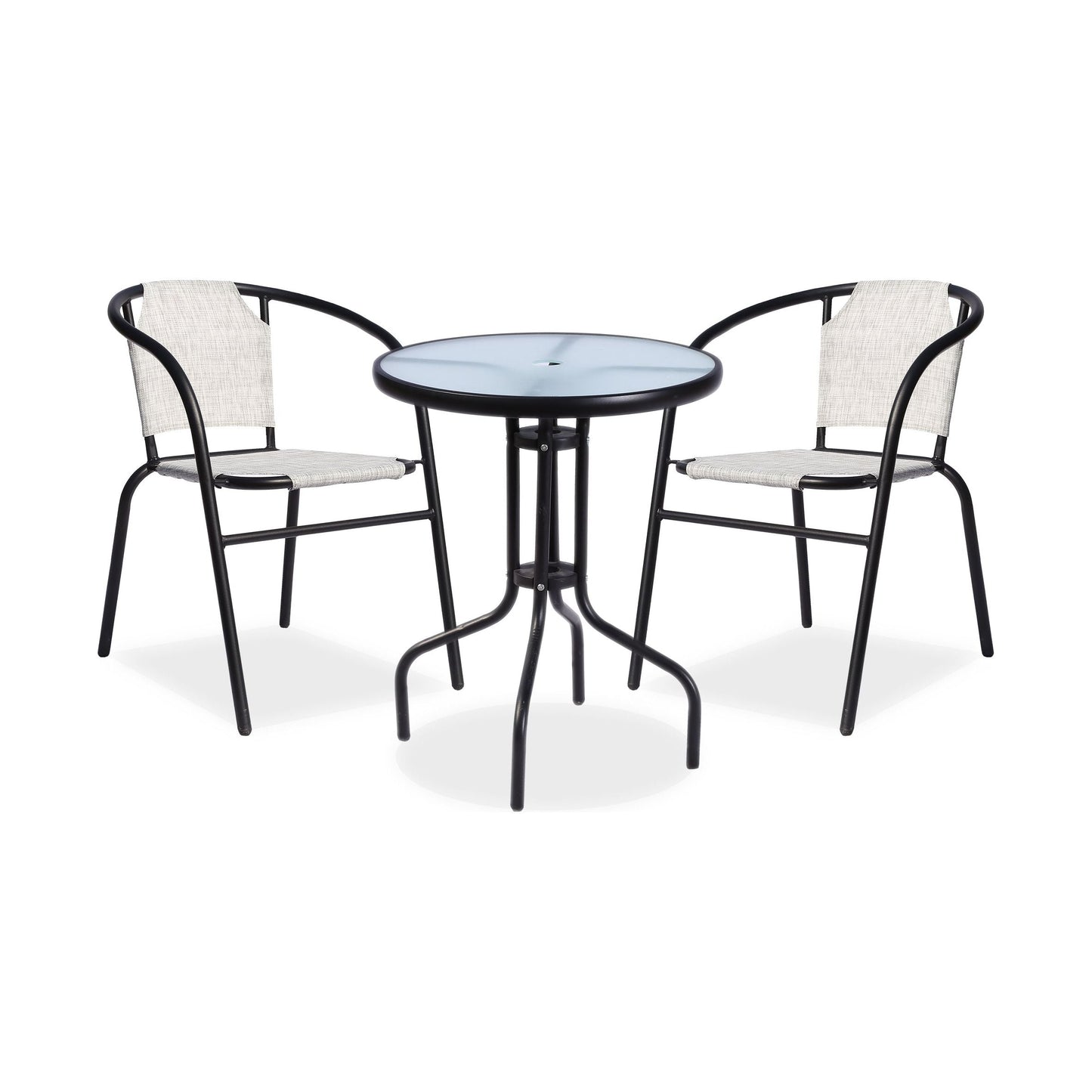 שולחן מתכת עגול 60 ס"מ ניו -יורק למרפסת ולגינה