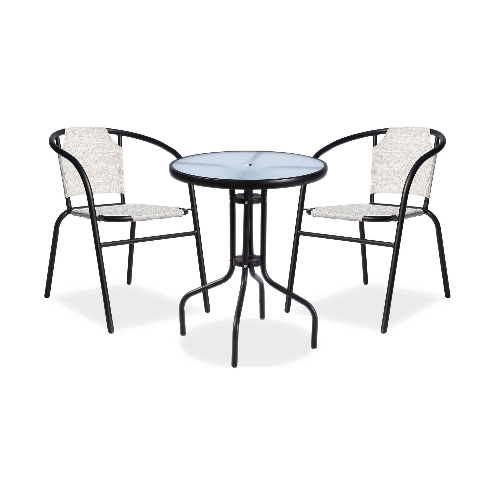 שולחן מתכת עגול 60 ס"מ ניו -יורק למרפסת ולגינה