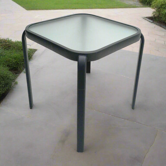 שולחן צד זכוכית דגם ניו יורק 45*40*40 ס"מ