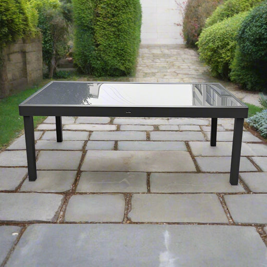 שולחן אלומיניום בורגס 105*200 ס"מ נפתח ל 320 ס"מ