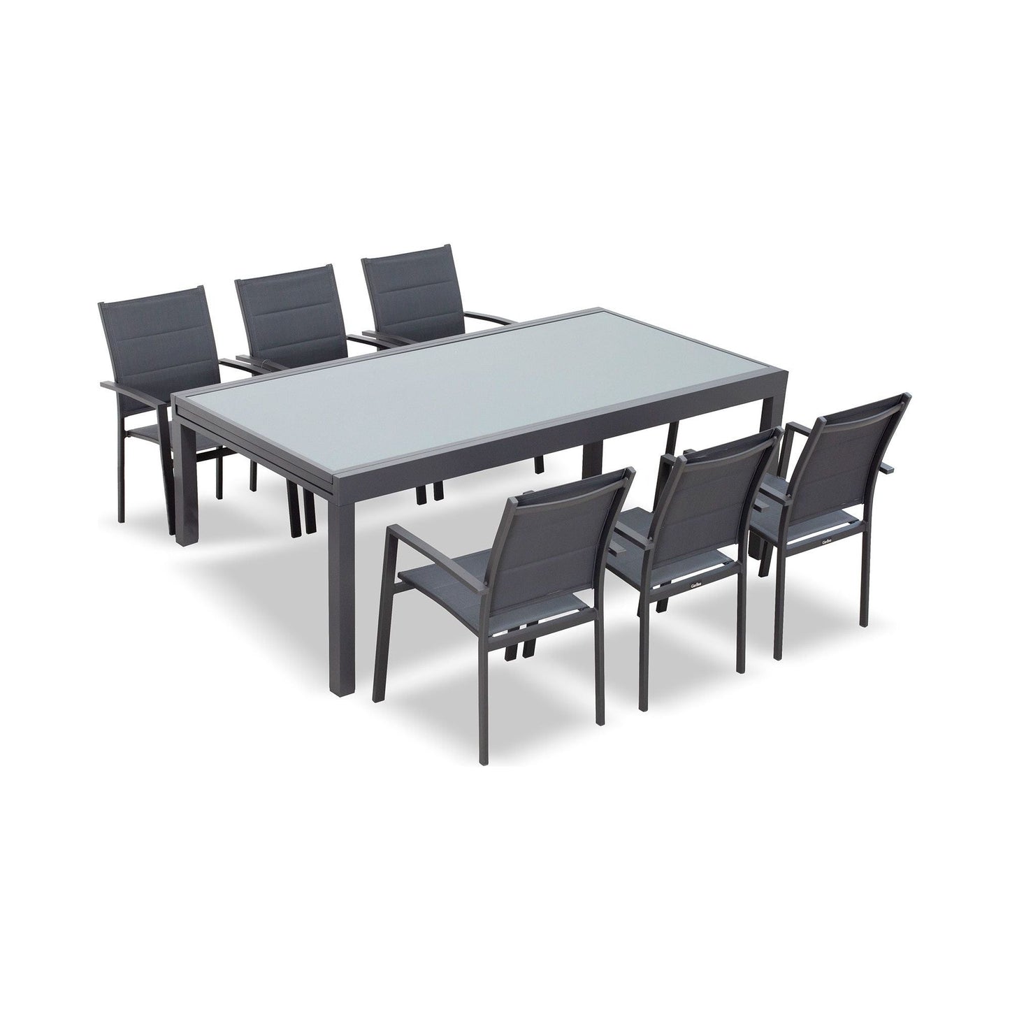 שולחן אלומיניום בורגס 105*200 ס"מ נפתח ל 320 ס"מ