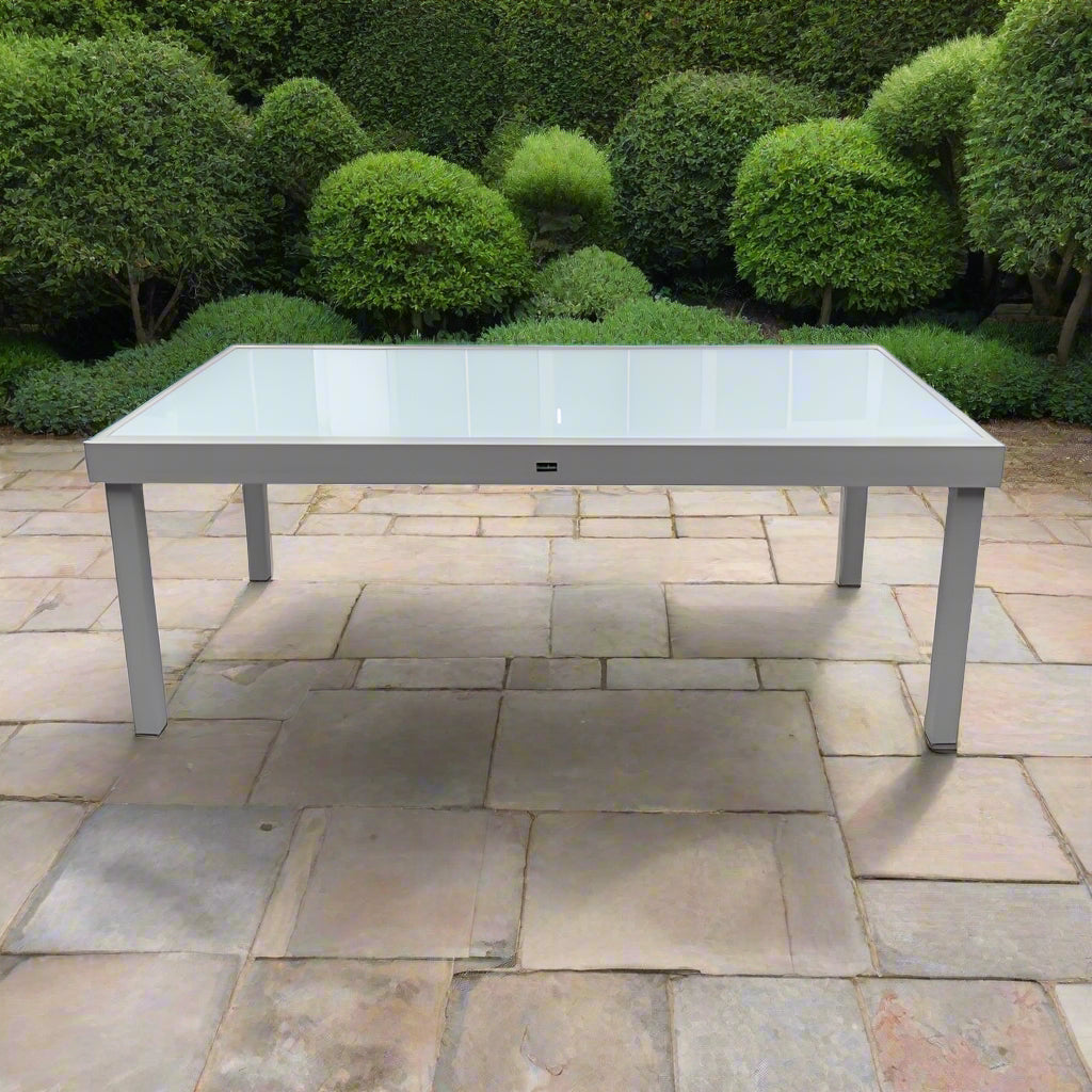 שולחן אלומיניום בורגס 105*200 ס"מ נפתח ל 320 ס"מ