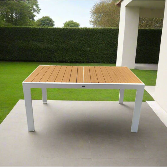 שולחן אלומיניום אפולו  100*160 ס"מ נפתח ל 240 ס"מ