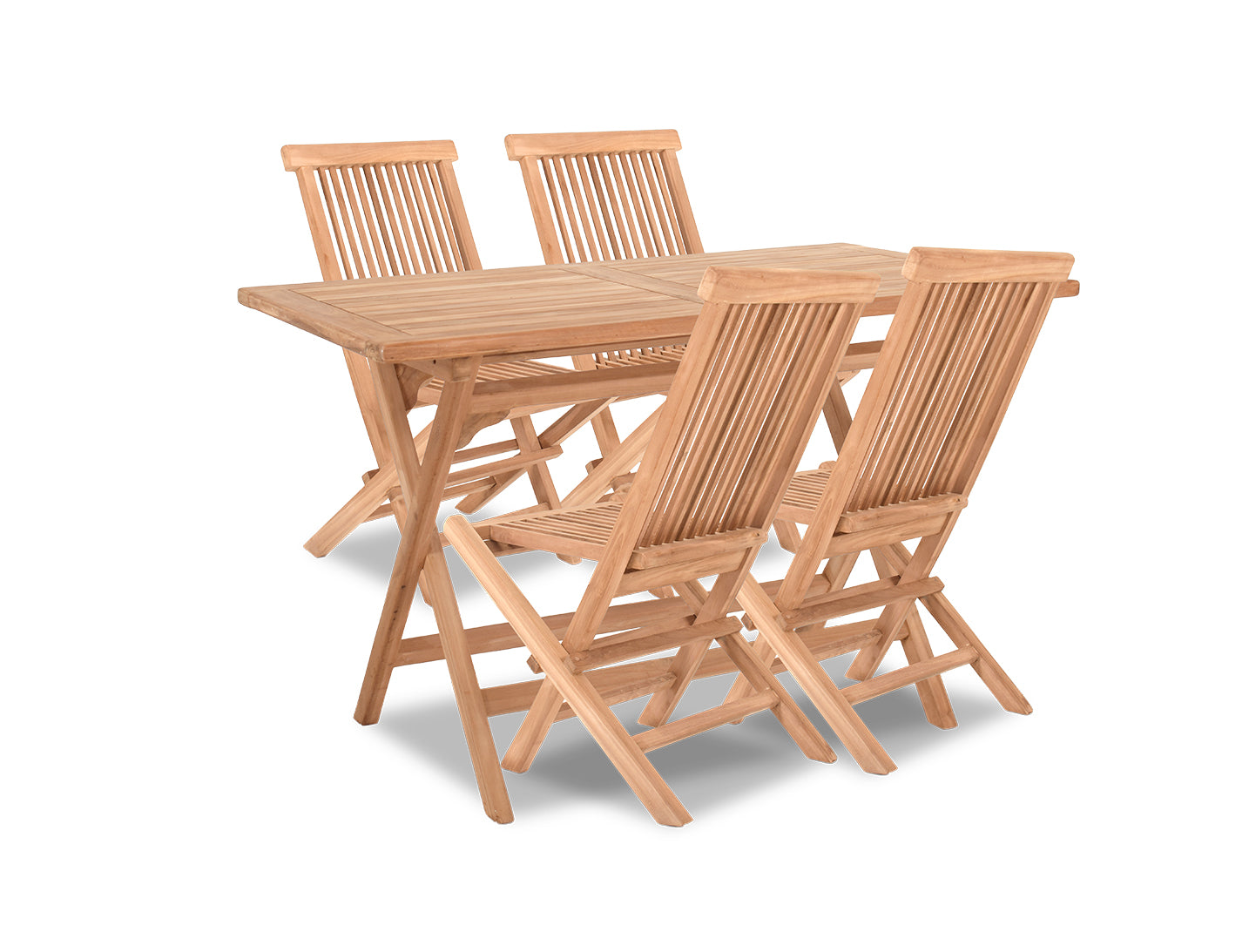 פינת אוכל ריביירה, שולחן מלבני + 4 כסאות