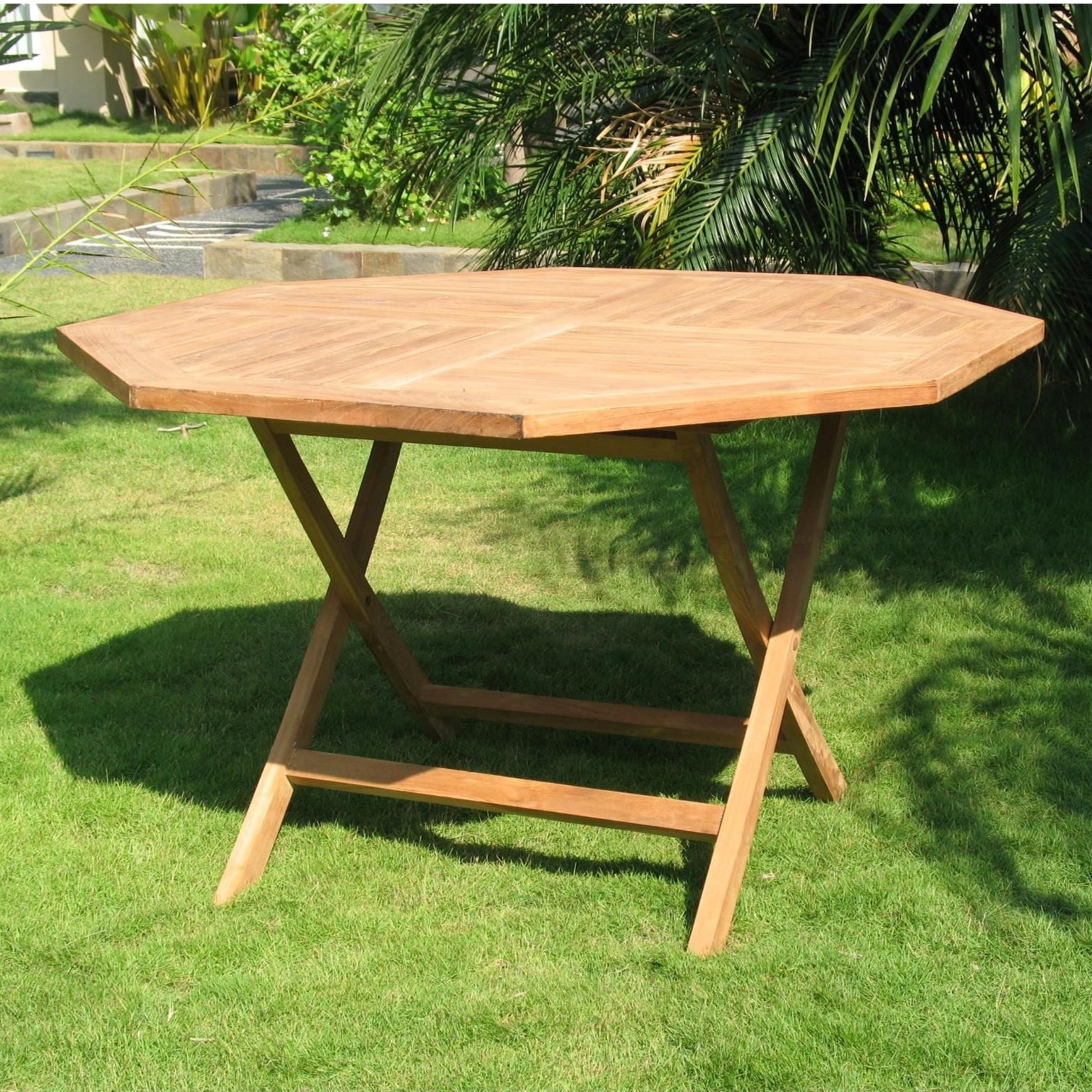 שולחן עץ למפרסת ולגינה דגם ריביירה 120 ס"מ