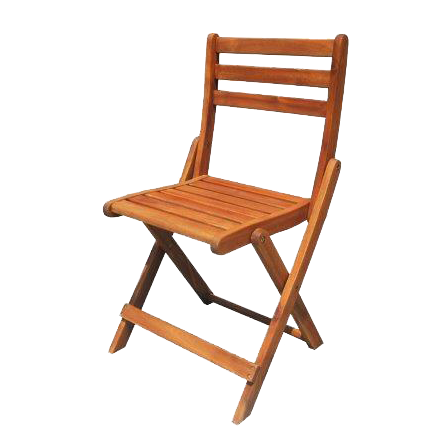 כסא לגינה ולמרפסת ביסטרו מתקפל עשוי מעץ שיטה