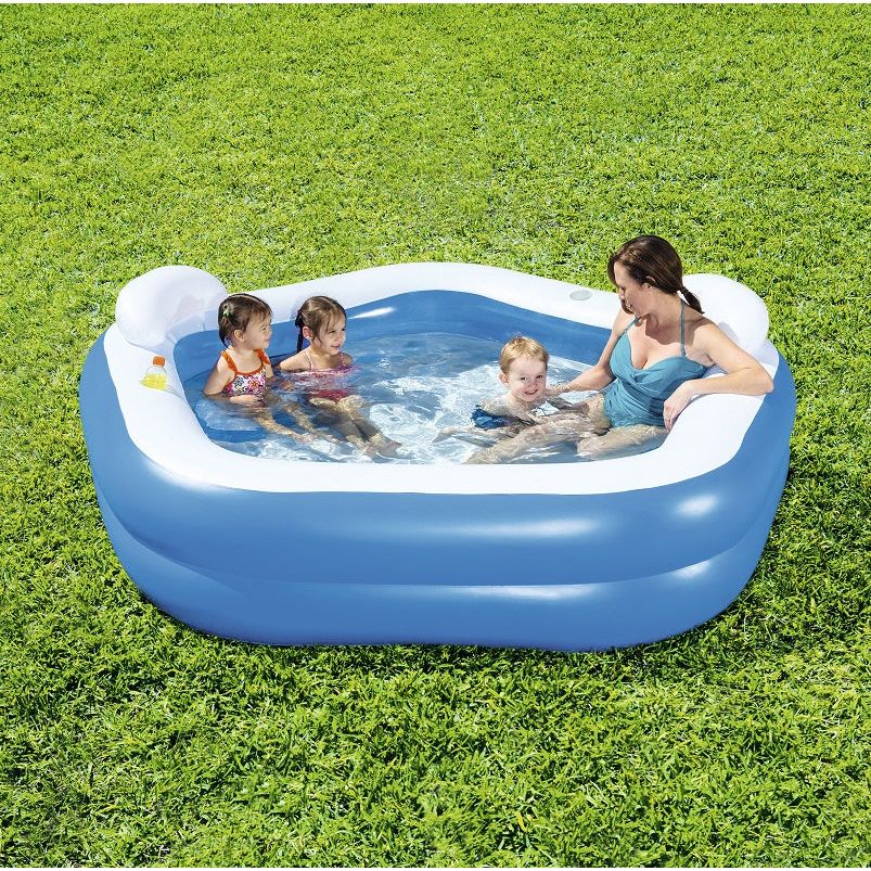 בריכה ביתית מתנפחת כולל מושבים Bestway דגם 54153 - יבואן רשמי