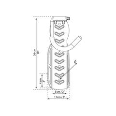 סט 3 יח מתלה אופניים למחסן פלרם