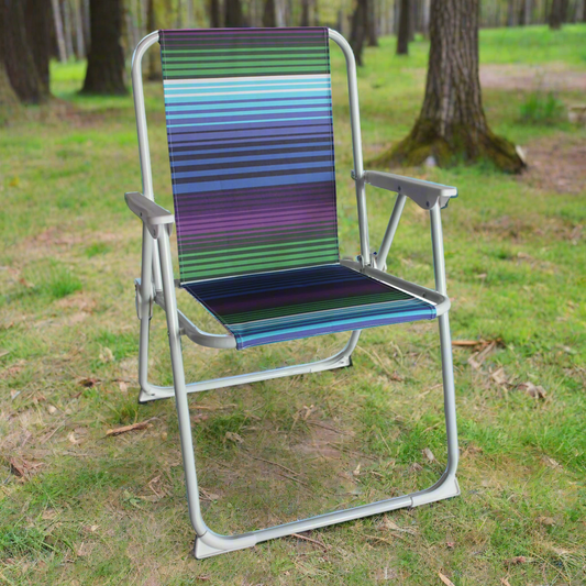 כסא ים מתקפל כחול סגול CAMPLUS