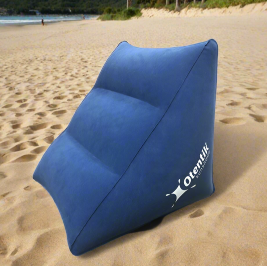 כרית משענת מתנפחת כחול