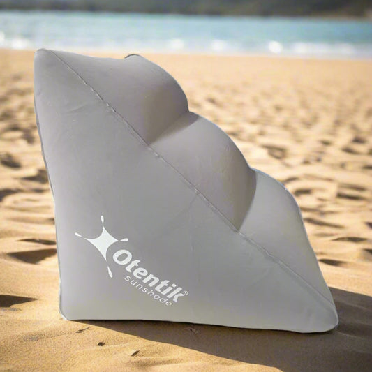 כרית משענת מתנפחת אפור