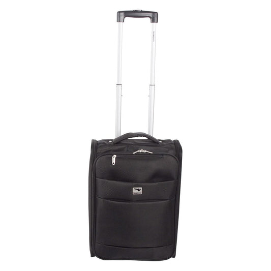 מזוודת טרולי מתקפלת צבע שחור 35 ליטר