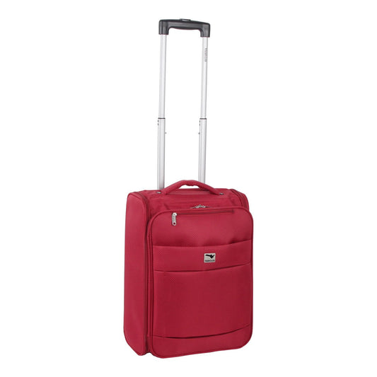 מזוודת טרולי מתקפלת צבע אדום 35 ליטר