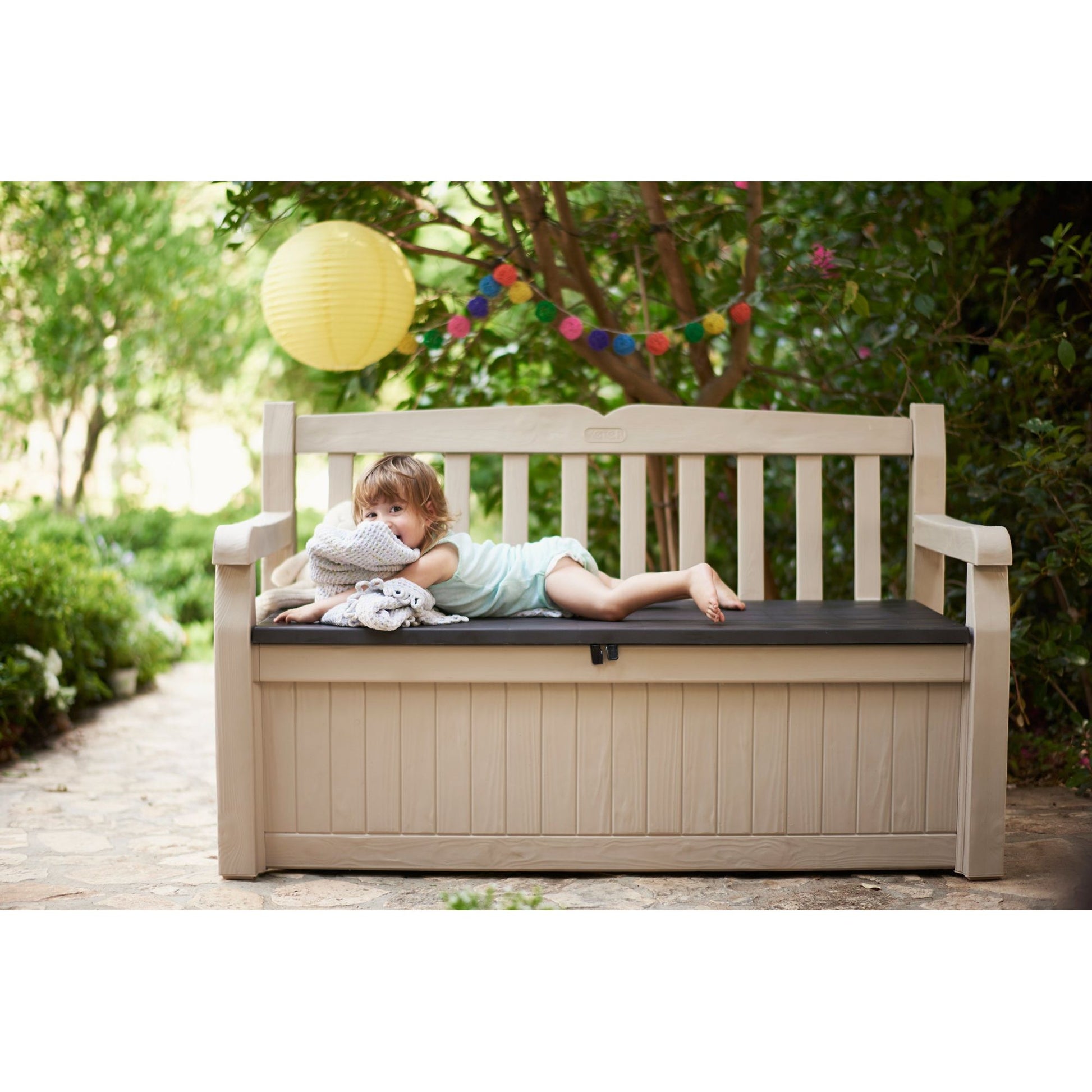 ספסל אחסון 265 ליטר דגם עדן כתר