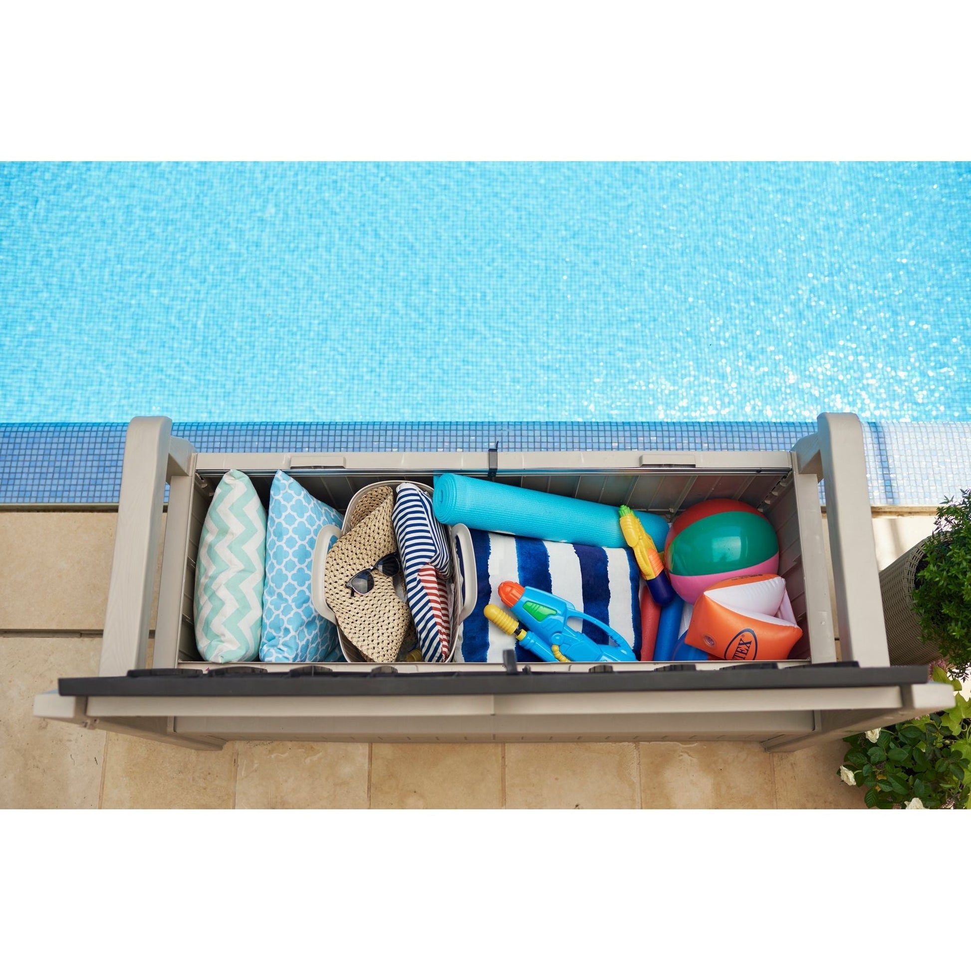 ספסל אחסון 265 ליטר דגם עדן כתר