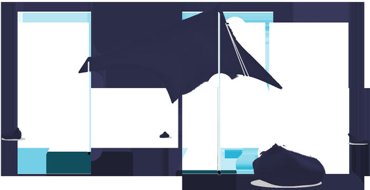 ציליית פמילי כחול לילה  240/280 גובה 202 ס"מ