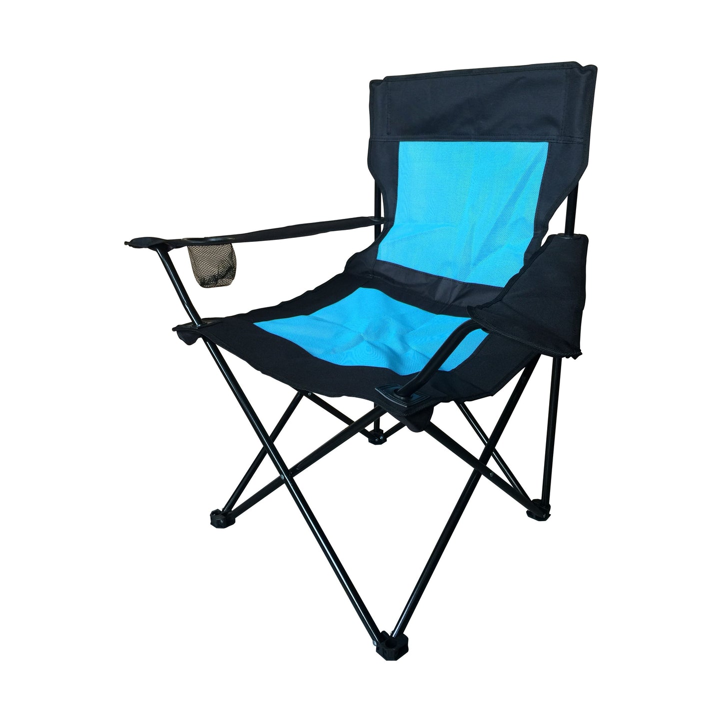 2 כסאות מחנאות מתקפלים+ידיות צבע כחול