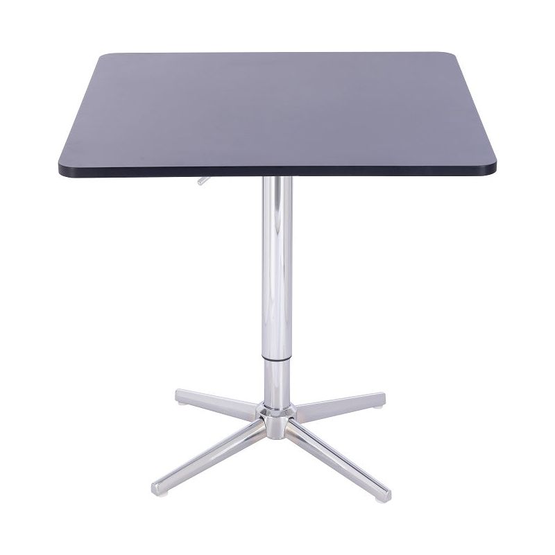 שולחן בר מרובע שחור 70*70 רגל כוכב כרום