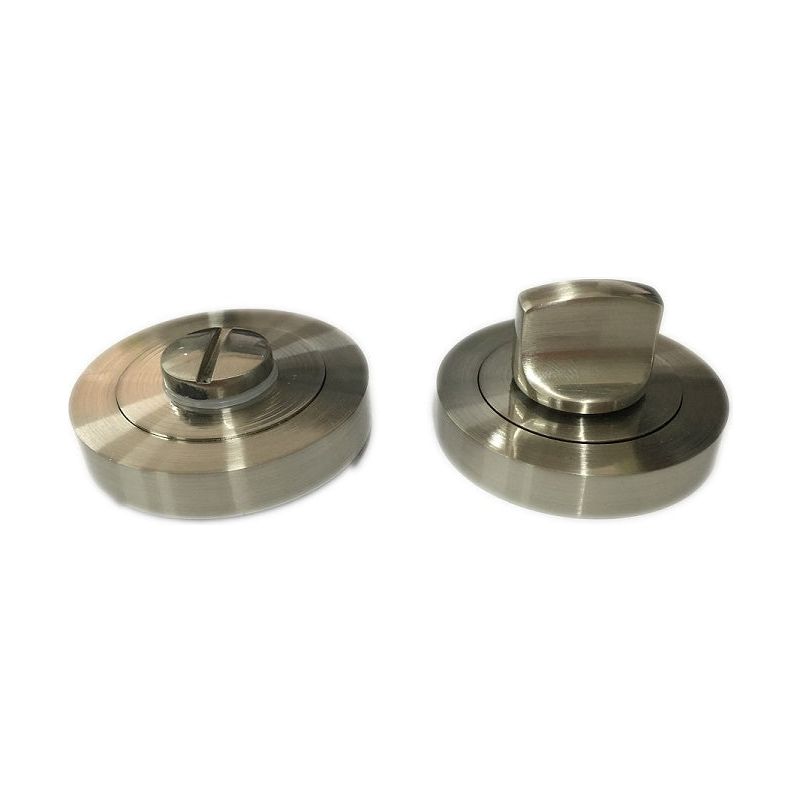 תפוס פנוי לדלת שירותים ניקל מוברש