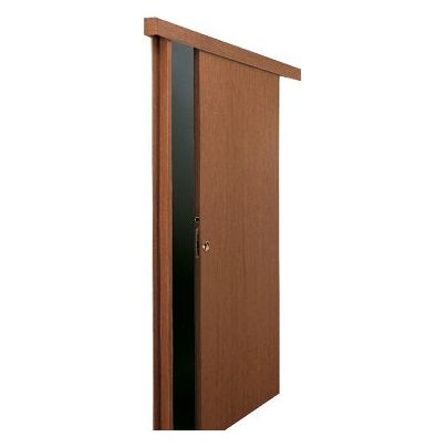 דלת פנים הזזה איטלקית צבע קוניאק