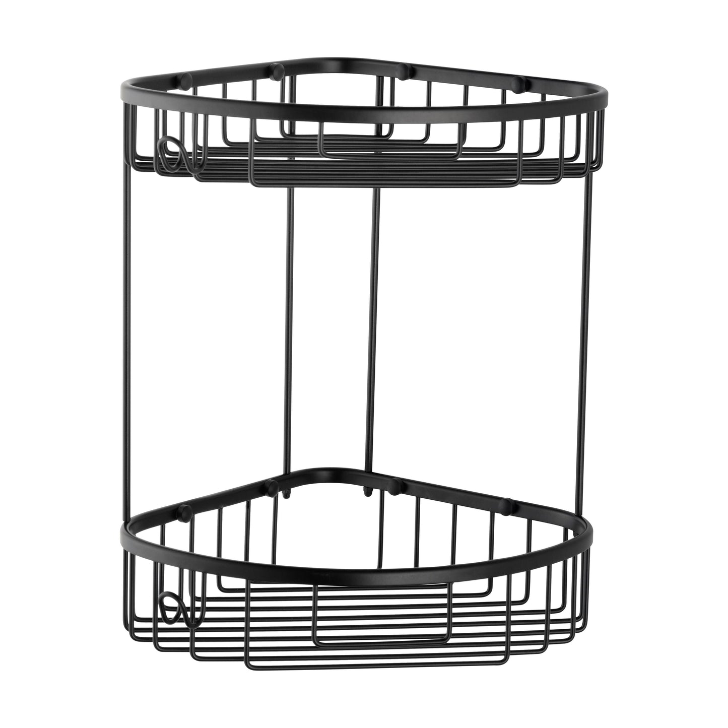 רשת פינתית כפולה בראס שחור מט 26*23*30 ס"מ