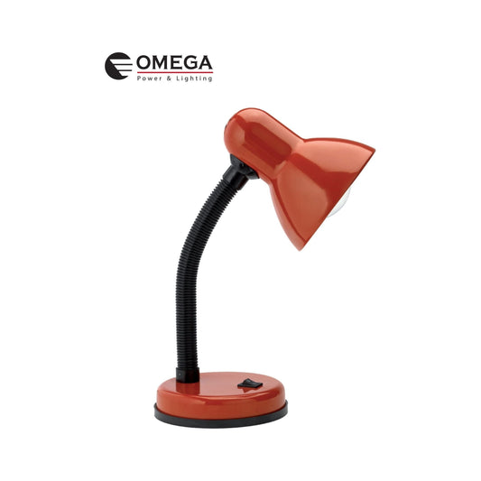 מנורת שולחן עם בסיס E-27 צבע אדום