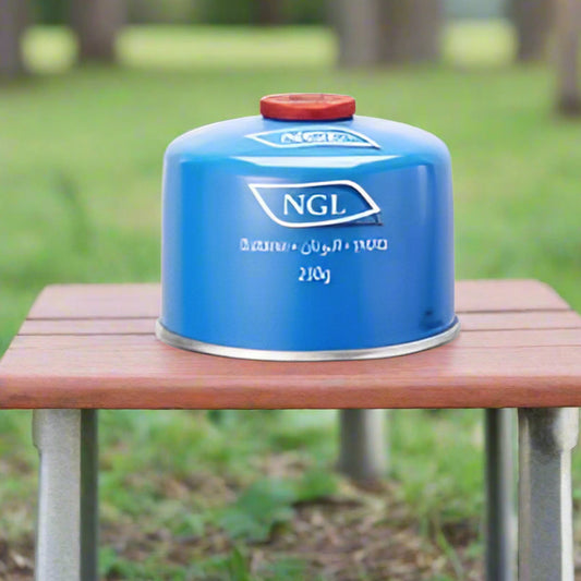 מיכל גז הברגה חד פעמי + שסתום  230 גרם