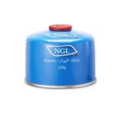 מיכל גז הברגה חד פעמי + שסתום  230 גרם