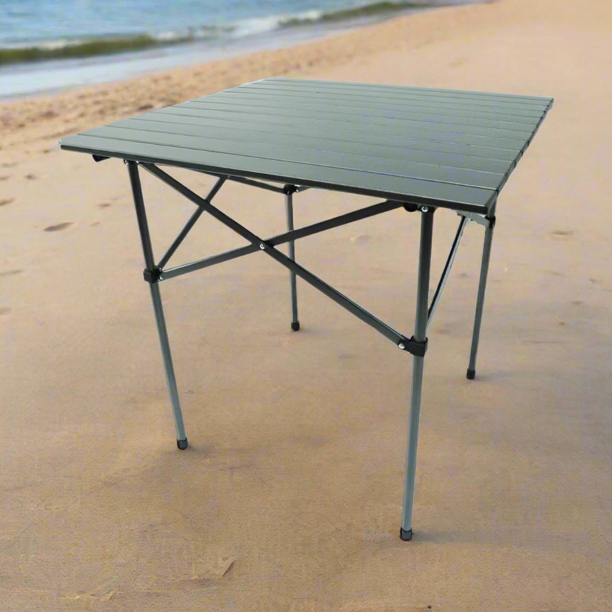 COMPACT TABLE שולחן אלומיניום מתקפל 70*70