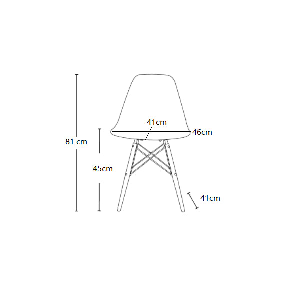 כסא פינת אוכל דגם דניה לבן רגלי עץ