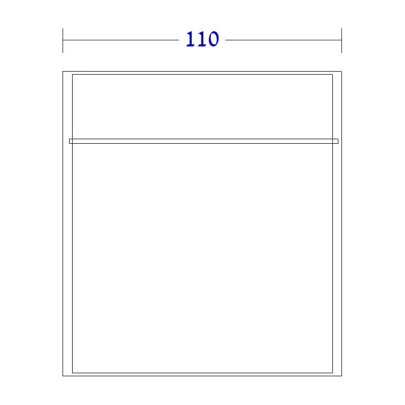 מוט תליה 80 ס"מ לחדר ארונות