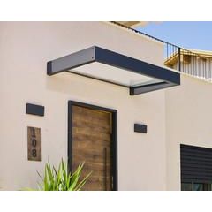 גגון Sophia אפור שקוף 1X1.6 עיצוב מודרני מבית פלרם - Canopia