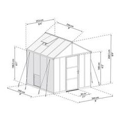חממה ביתית פרימיום 2.5x2.4 Glory