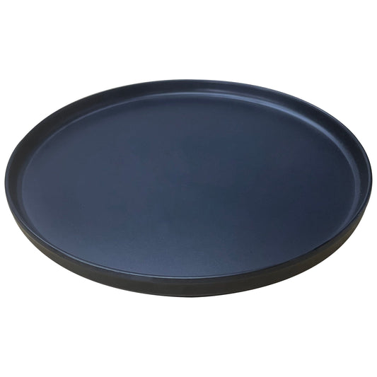 צלחת מנה ראשונה מלמין שחורה 20 ס"מ