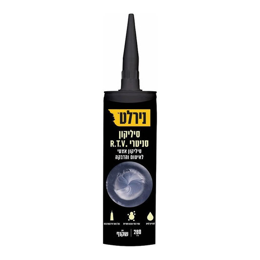 סיליקון סניטרי  שקוף 280 מ"ל