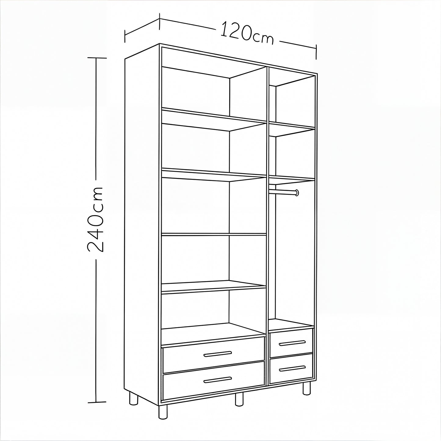 ארון בגדים מיטל 3 דל ת.צרה 2 מג צ אלון מבוקע