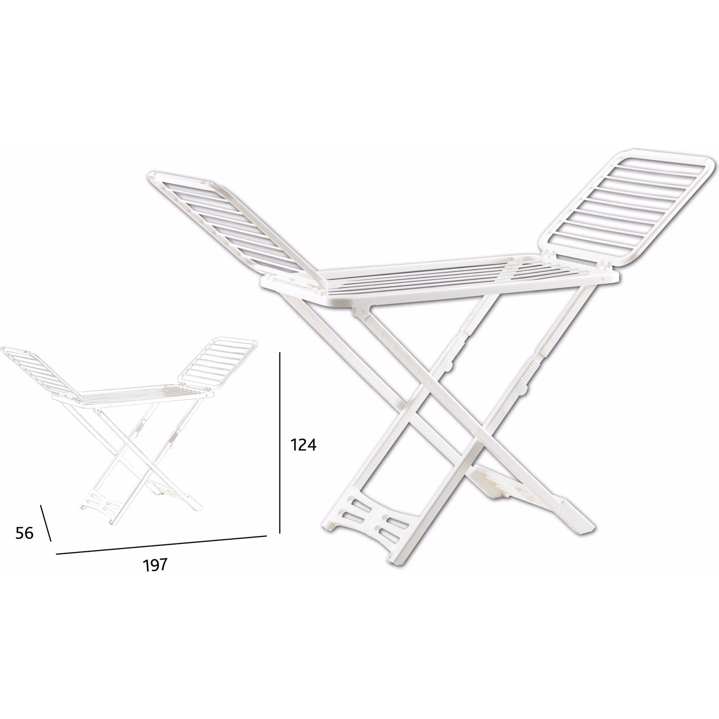 מתלה כביסה מתקפל איטלקי קוברה