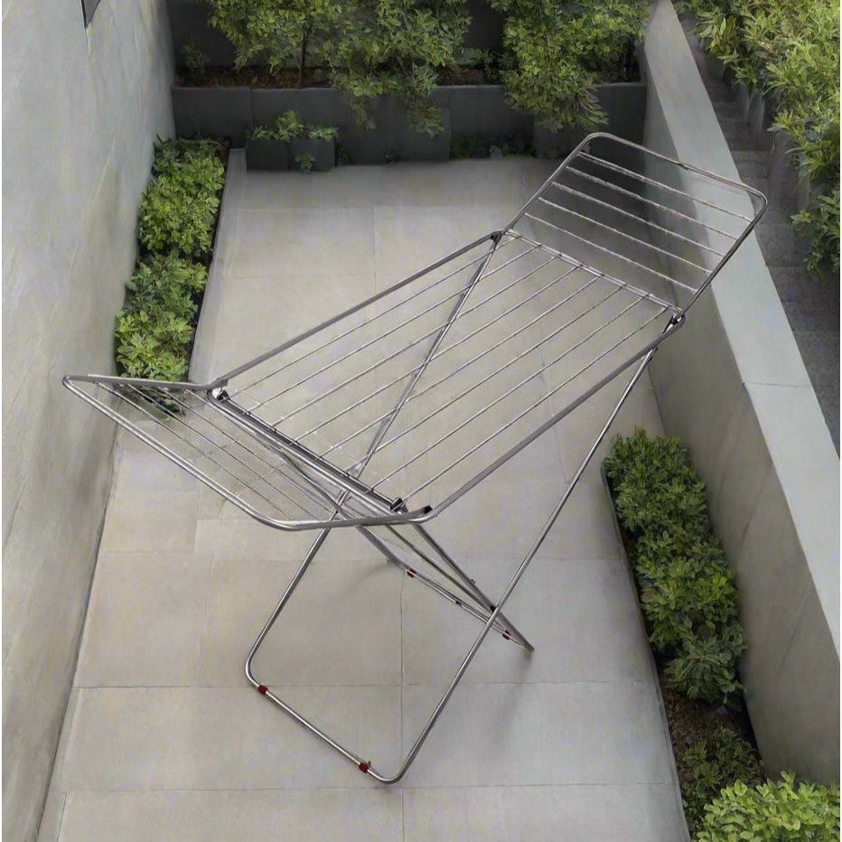 מתלה כביסה מתכת כסוף קוברה