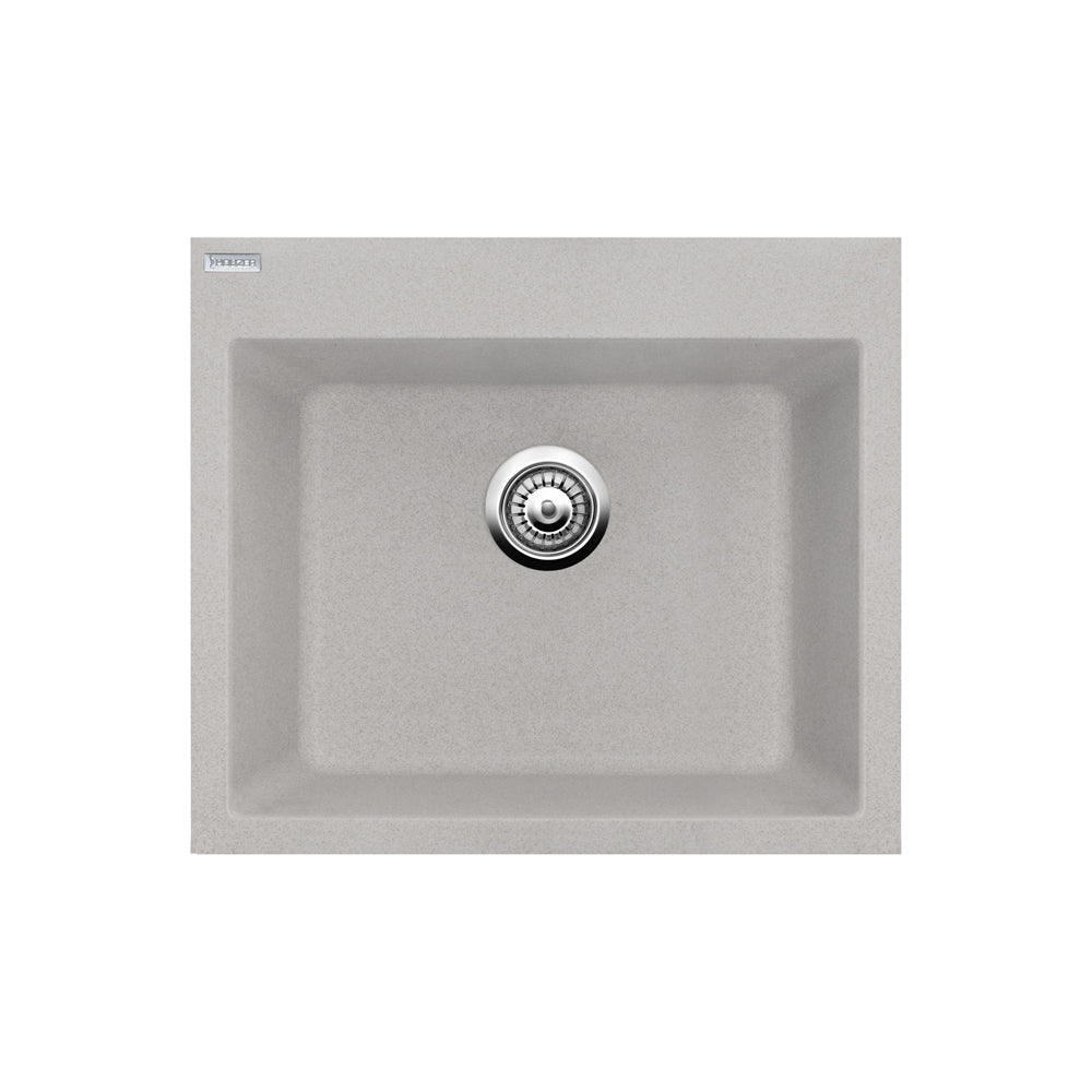 כיור מטבח אוניקס 60 גרניט בצבע לבן