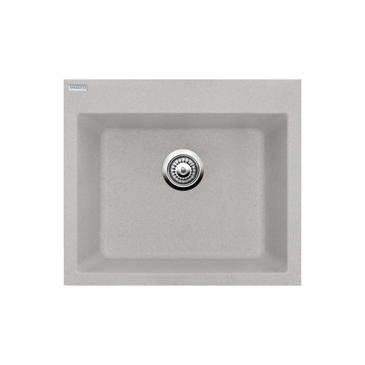 כיור מטבח אוניקס 60 גרניט בצבע לבן