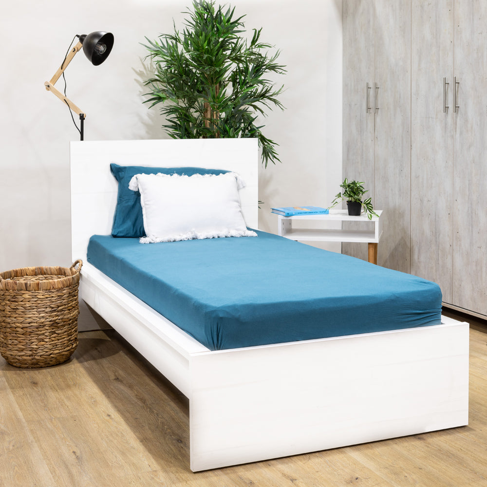 מיטה יחיד 190*90 ס"מ לבן ללא מזרן דגם דר