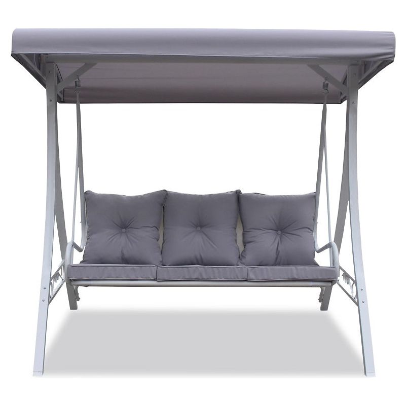 נדנדת סנטוריני 3 מקומות לבן