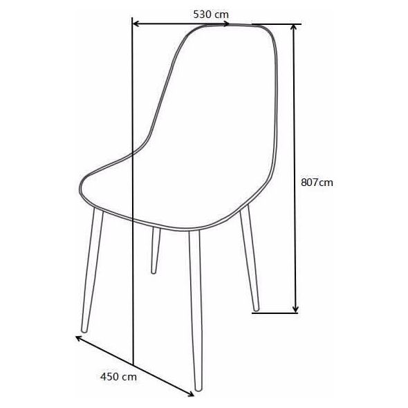 כסא פינת אוכל דגם אלמוג אפור שקוף