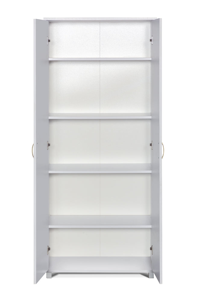 ארון 2 דלתות מדפים
צבע לבן