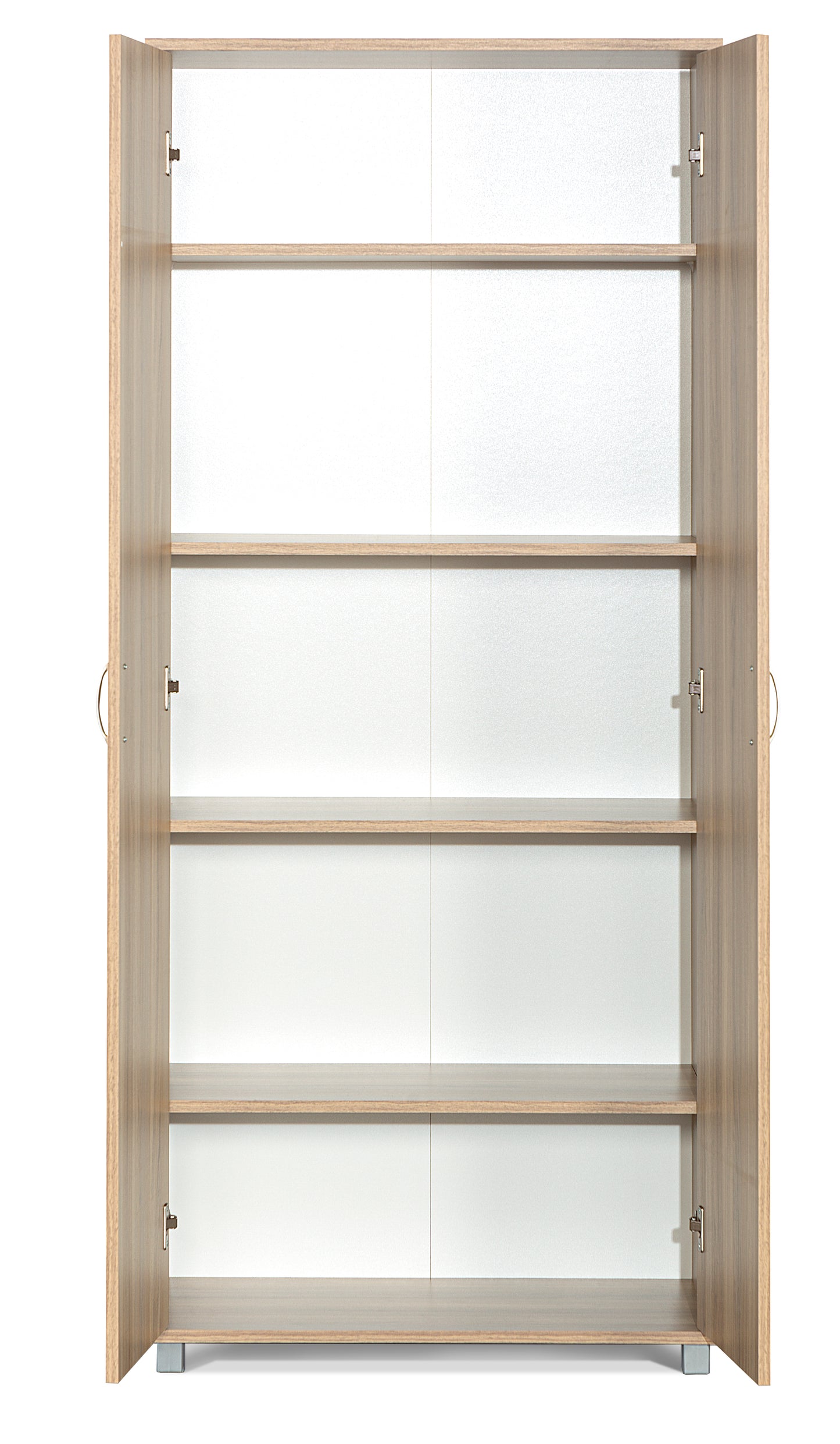 ארון 2 דלתות מדפים צבע אלון