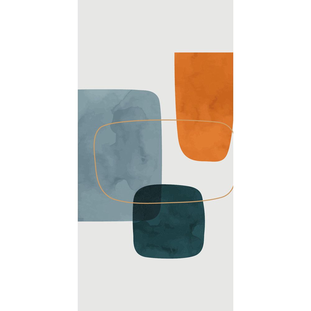 תמונת קנבס מלבנים בצבע מים3 במידה 15*30 ס"מ